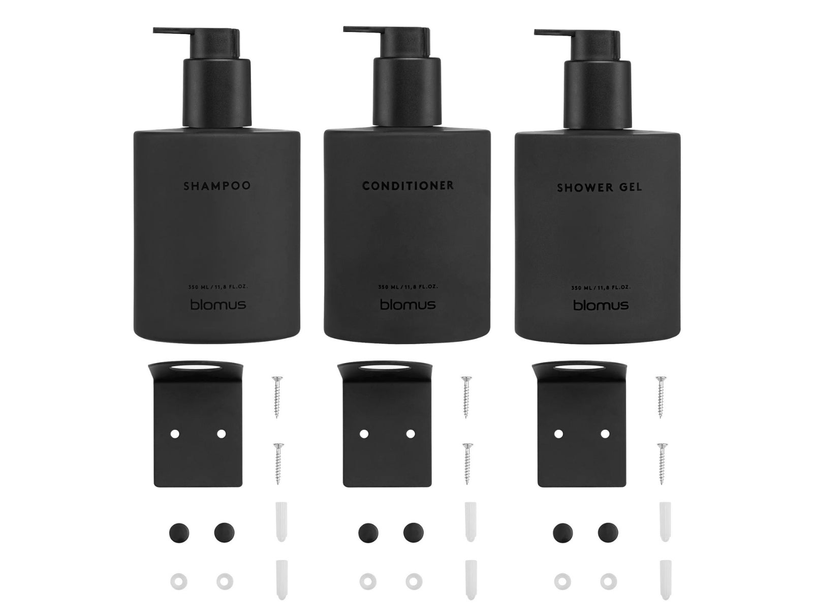 Blomus KIREI Glasflasche 8x14cm smoke Set 3tlg - Produktbild 3