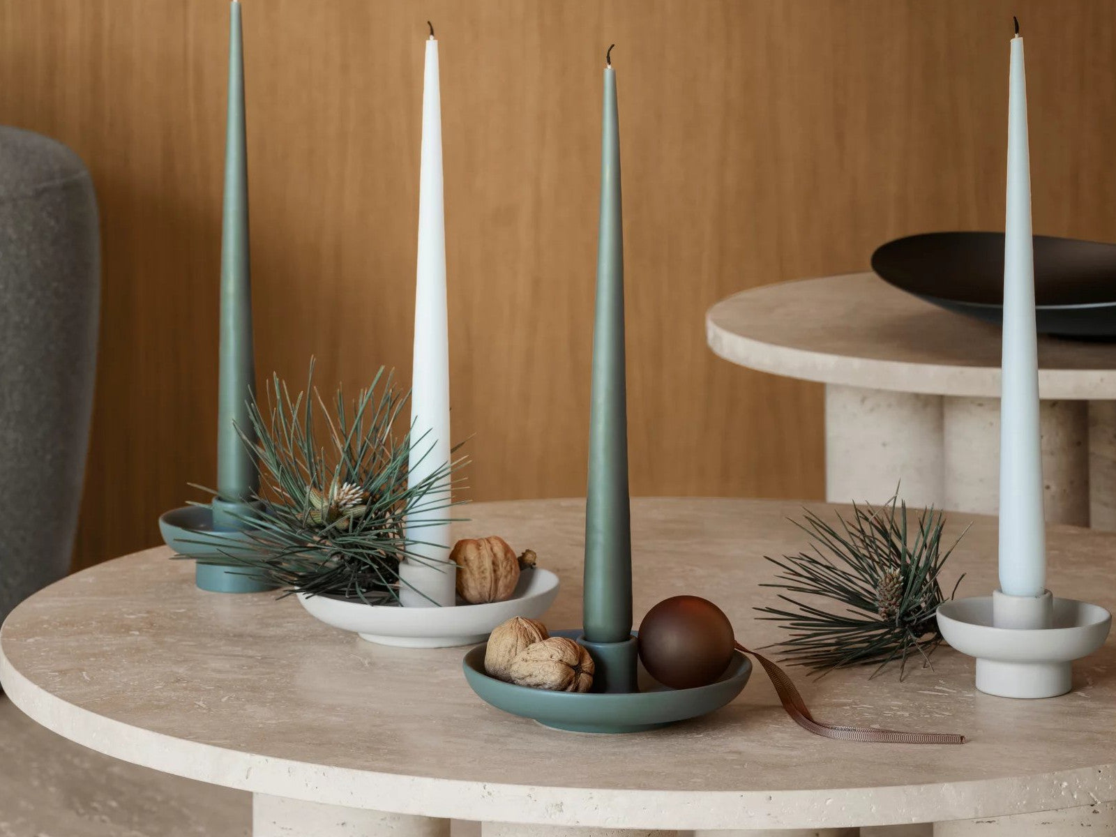 Blomus VELA Kerzenhalter agave green S 9cm Lifestyle 2