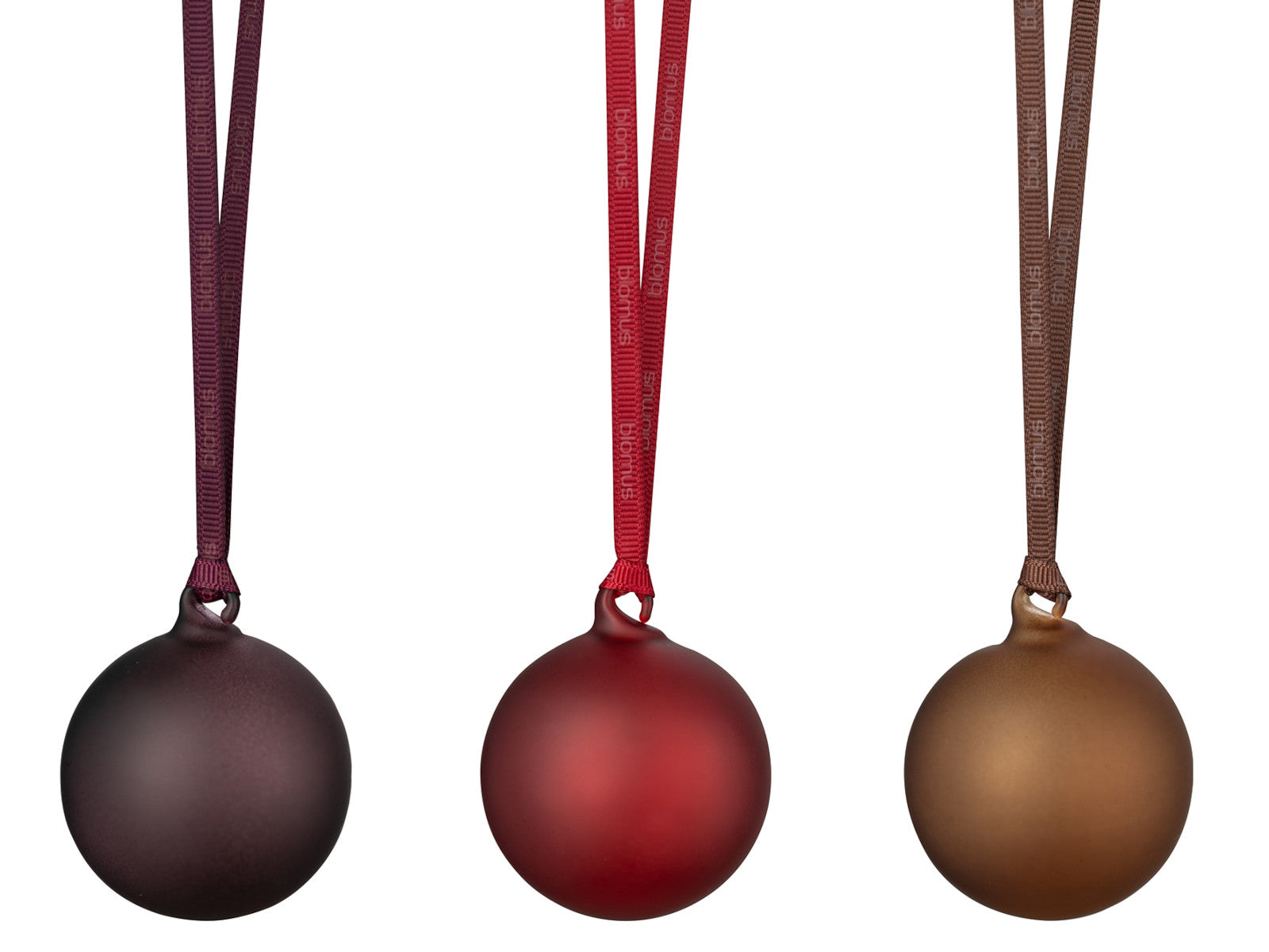 Blomus JUHLA Weihnachtsschmuck M port/plum/brown 5cm 6tlg Freisteller 1