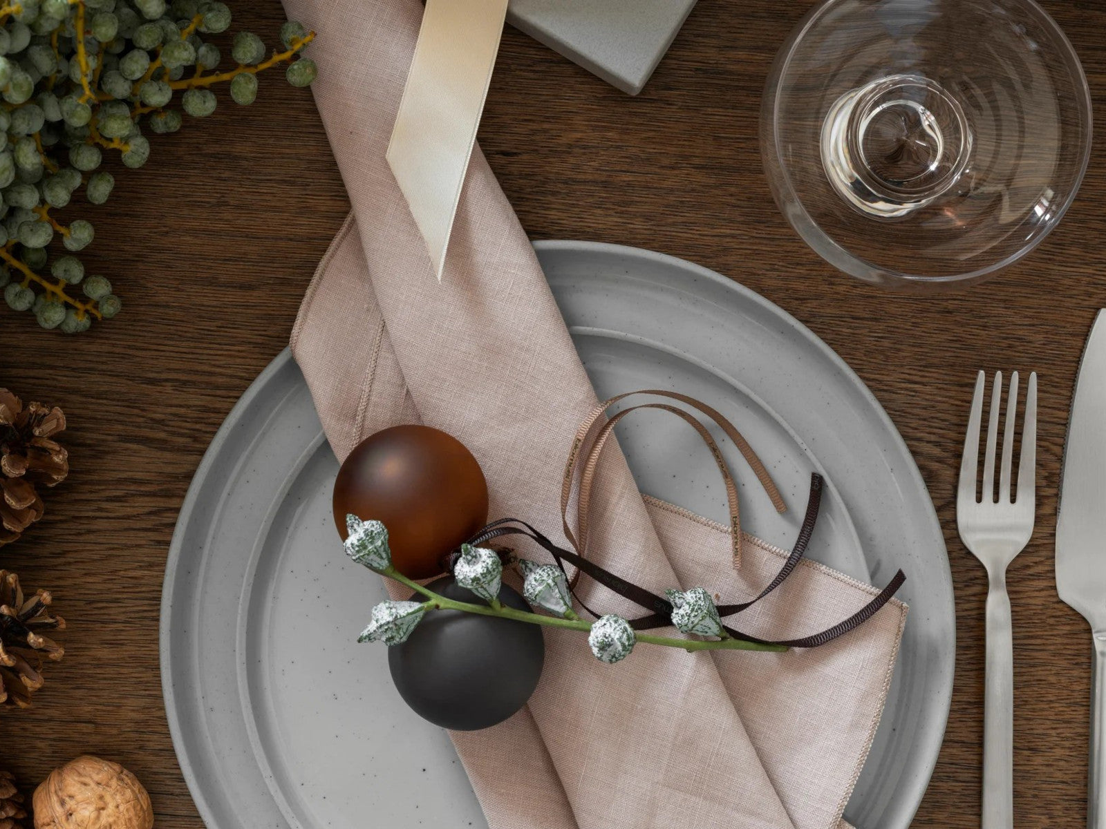 Blomus JUHLA Weihnachtsschmuck M port/plum/brown 5cm 6tlg Lifestyle 8