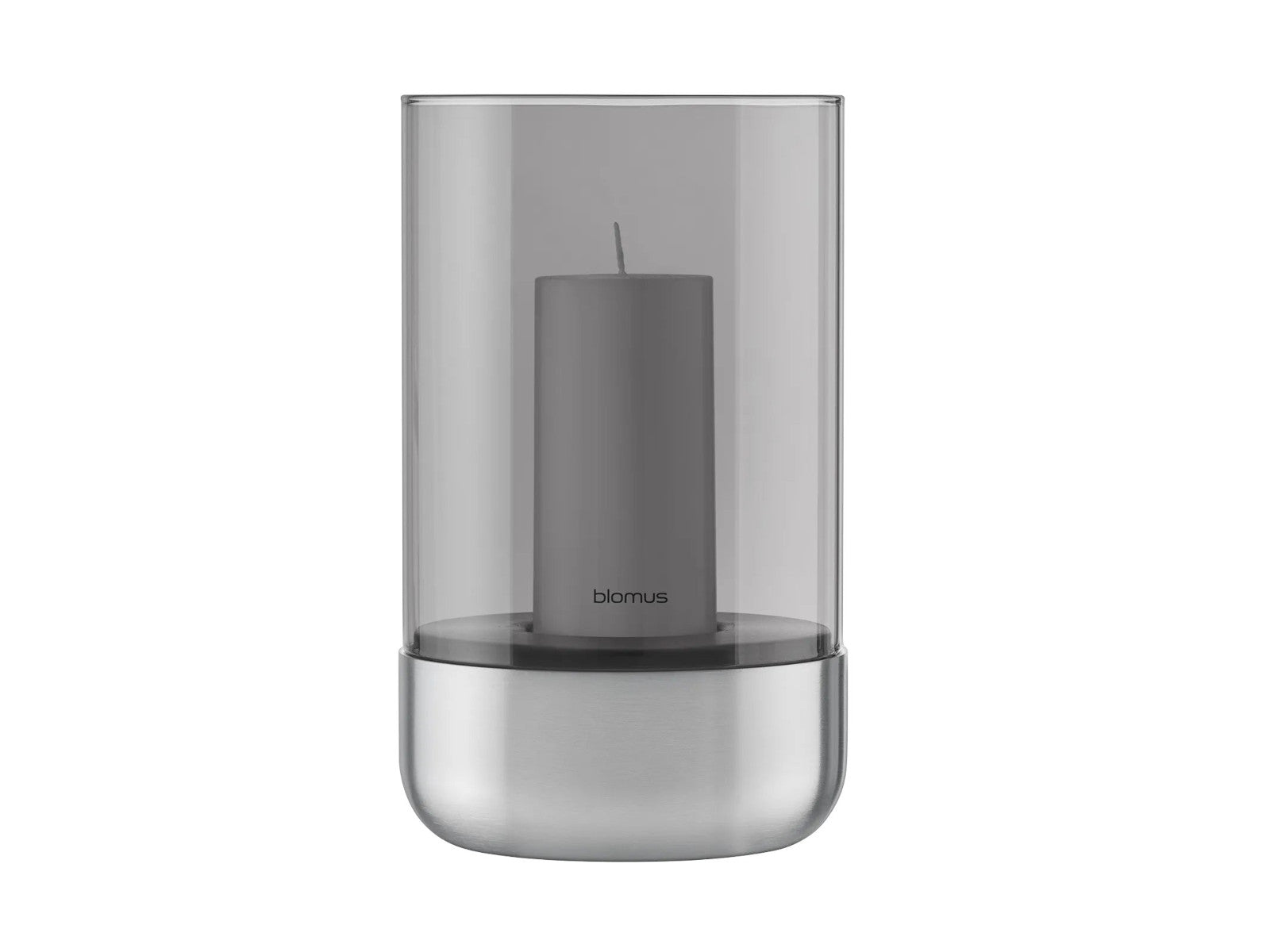 Blomus CALMA Laterne stainless steel matt glass smoke M 20cm Freisteller 2