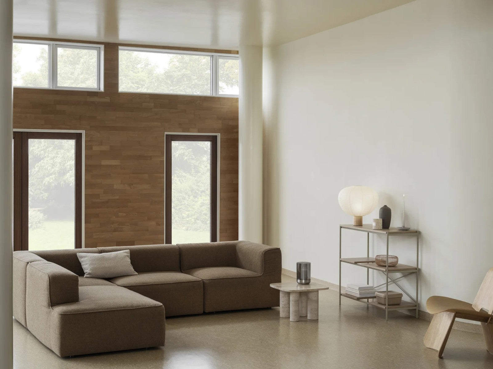 Blomus CALMA Laterne stainless steel matt glass smoke L 22,5cm Lifestyle 1