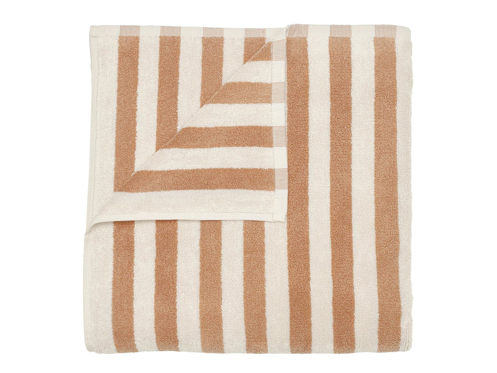 Blomus ARTO Badetuch moonbeam/amber thick stripe 70x140cm Freisteller 2