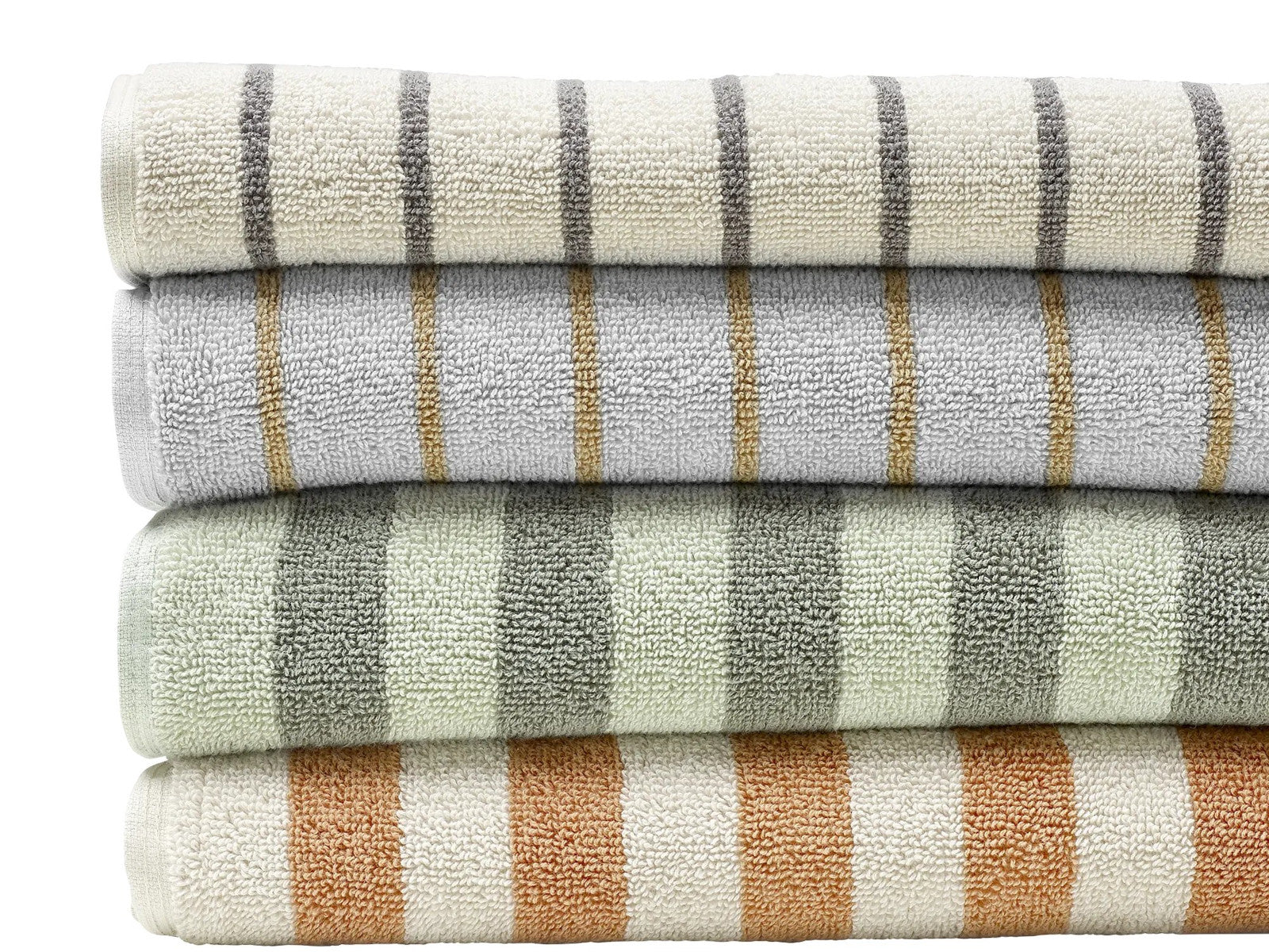 Blomus ARTO Badetuch desert sage/agave green thin stripe 70x140cm Lifestyle 1