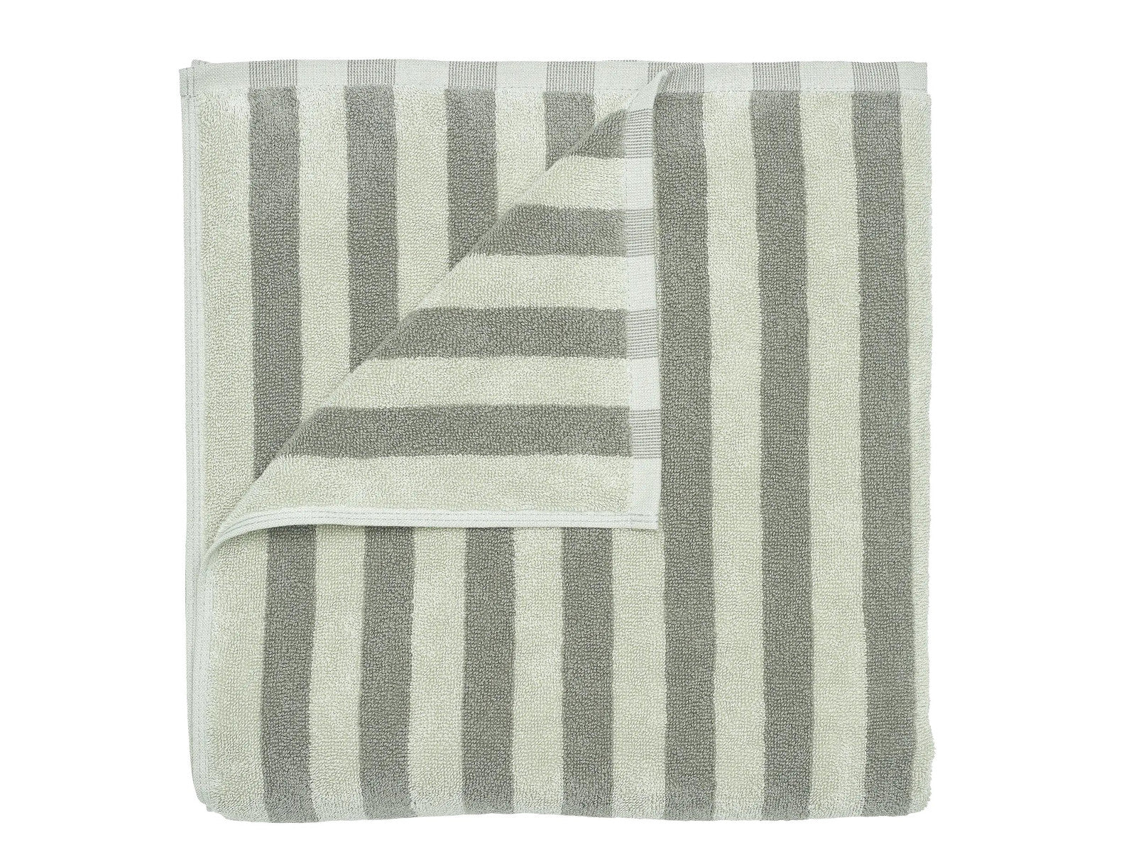 Blomus ARTO Badetuch desert sage/agave green thick stripe 70x140cm Freisteller 2