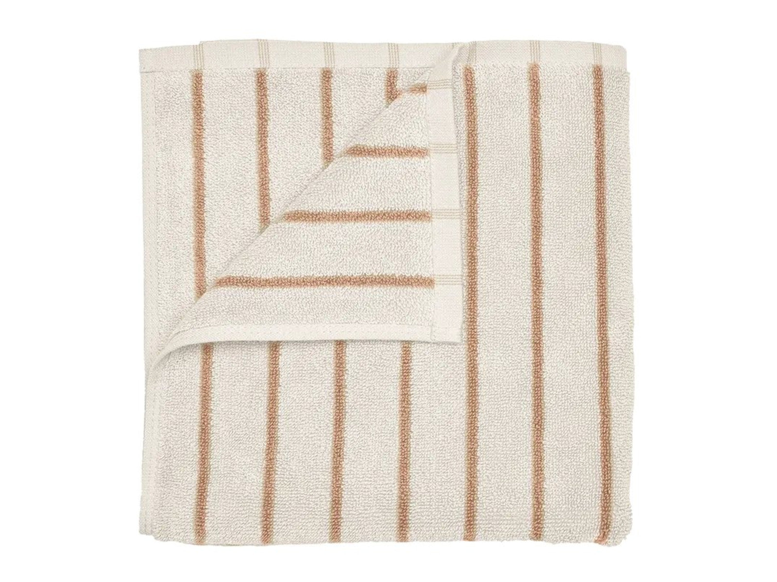 Blomus ARTO Gästehandtuch moonbeam/amber brown 30x50cm Freisteller 1