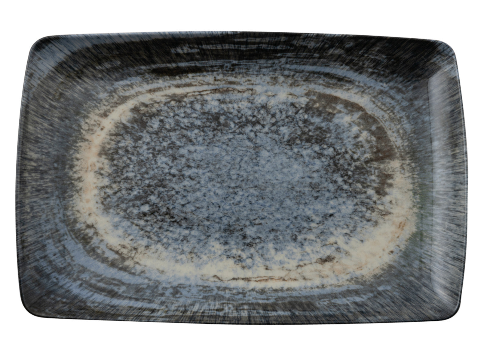 Rosenthal Arthur Krupp Stoneware Galaxy Neptune Platte 35x22cm Freisteller 1