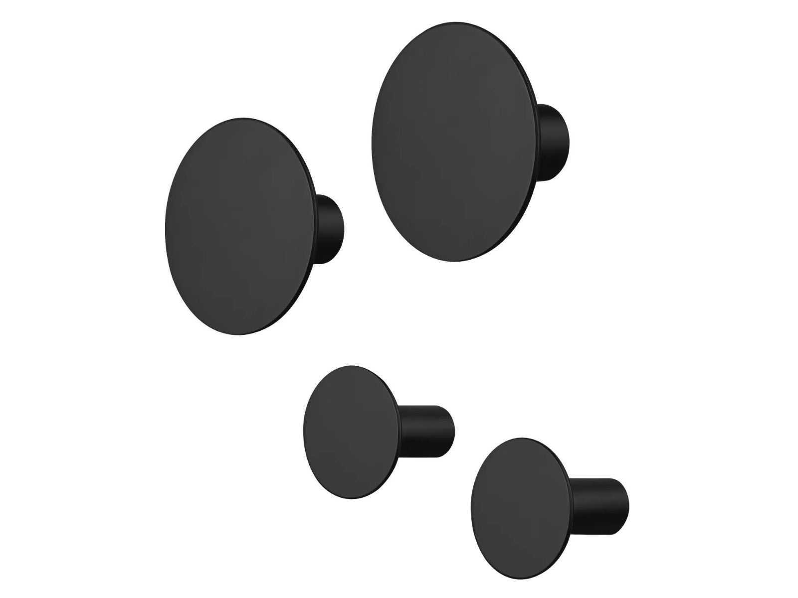 Blomus PONTO Wandhaken black Set 4tlg - Produktbild 1