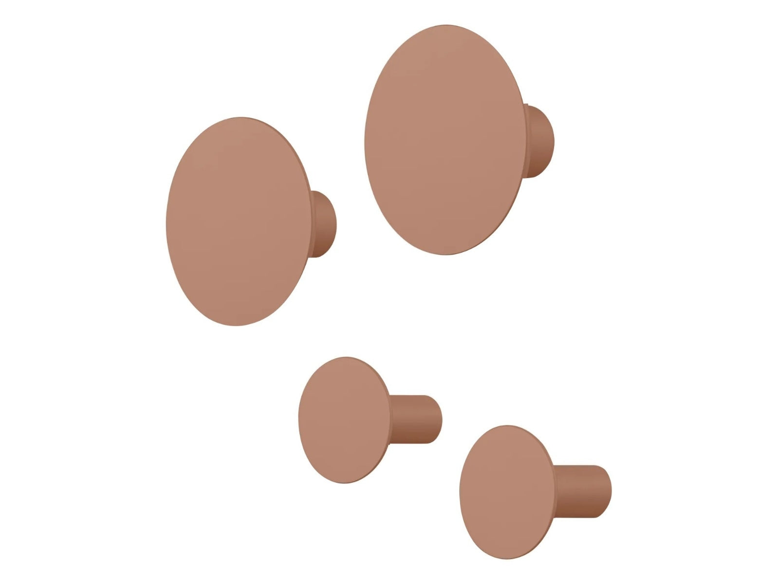 Blomus PONTO Wandhaken mocha mousse Set 4tlg - Produktbild 1