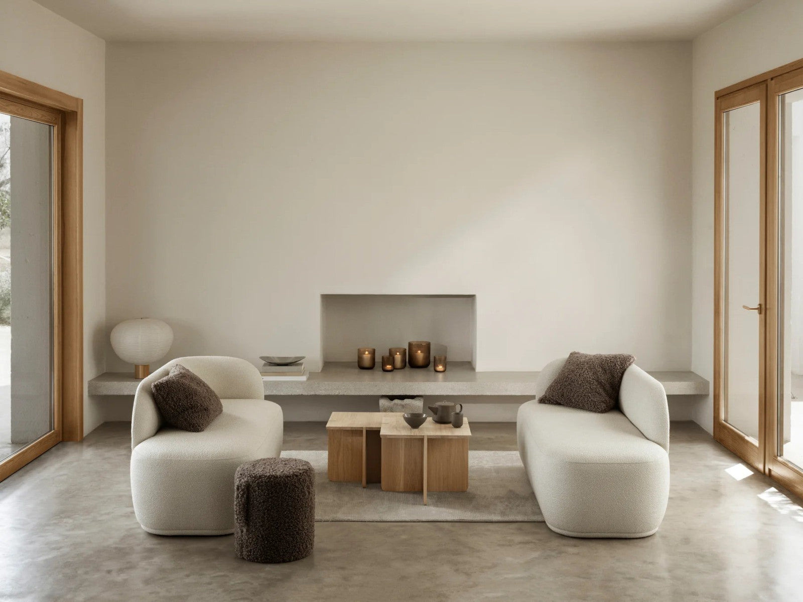 Blomus TEDDY Kissenhülle espresso 50x50cm Lifestyle 2