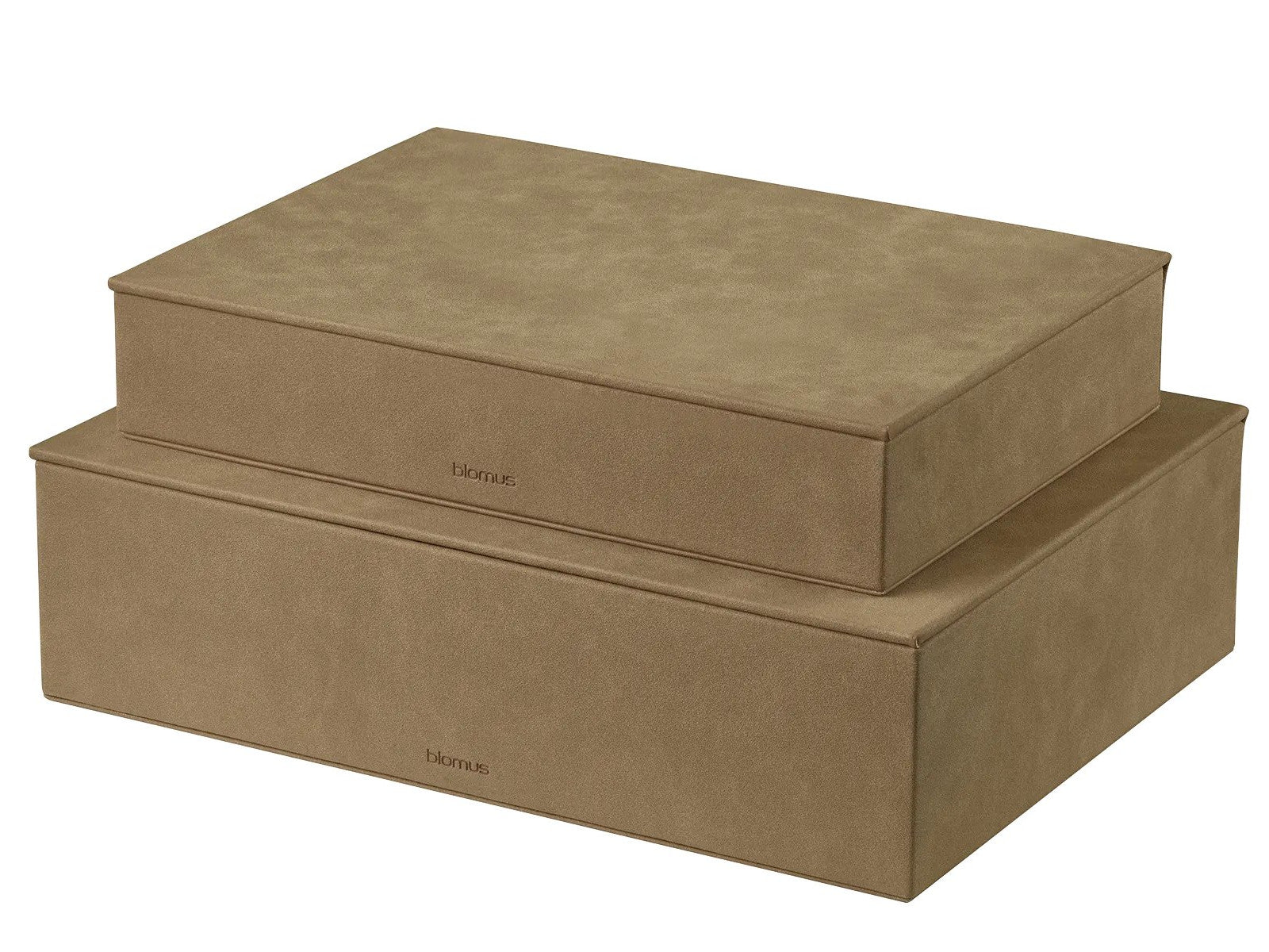 Blomus SAHLA Aufbewahrungsbox indian tan 2tlg Freisteller 3