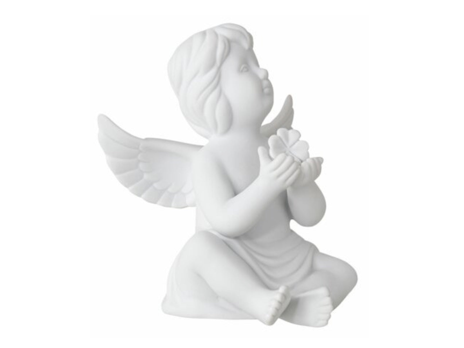 Rosenthal Engel mittel Weiss matt Engel mit Glücksklee 11cm - Produktbild 3