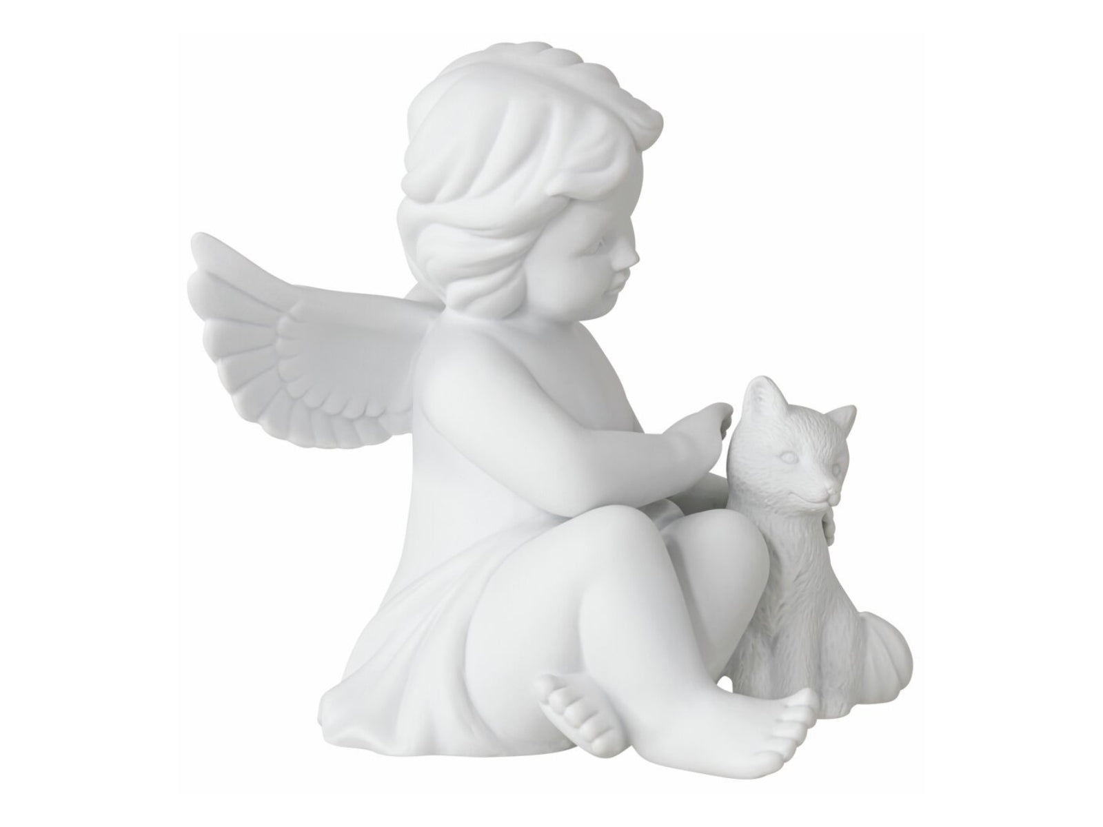 Rosenthal Engel mittel Weiss matt Engel mit Fuchs 11cm - Produktbild 4