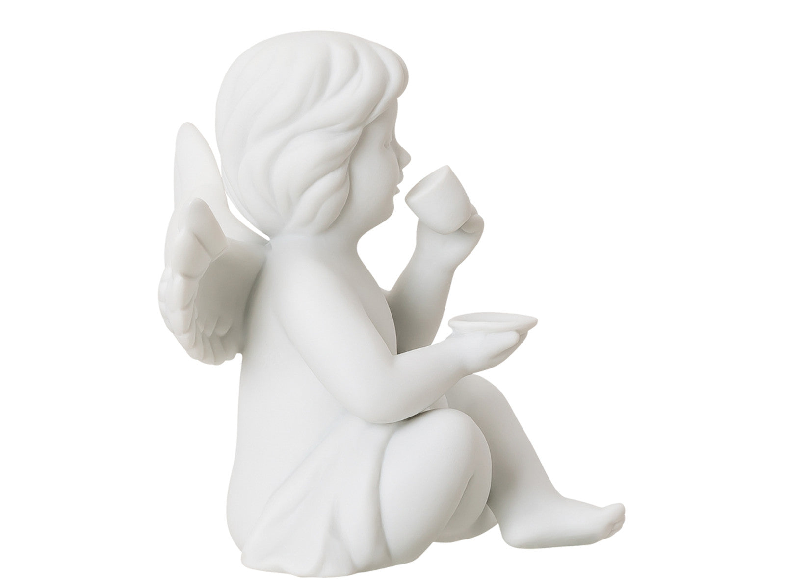 Rosenthal Engel mittel Engel mit Kaffeetasse Freisteller 2