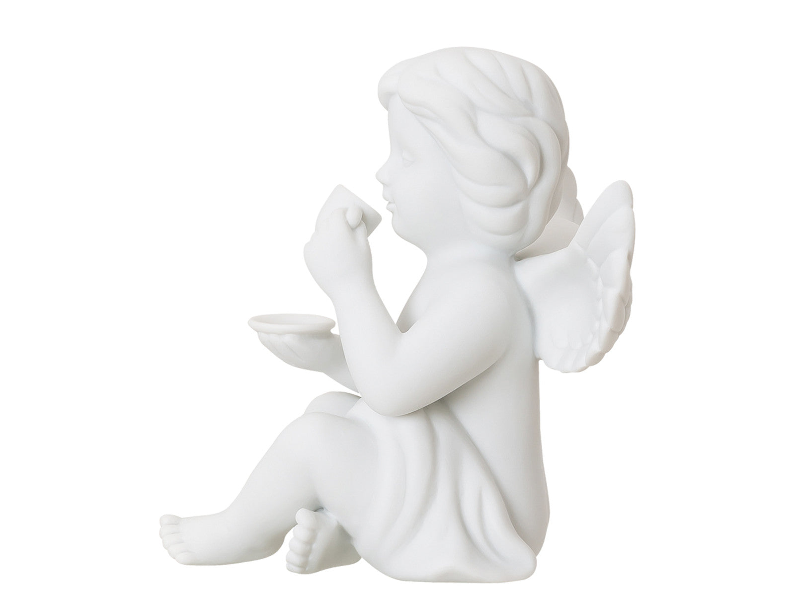 Rosenthal Engel mittel Engel mit Kaffeetasse Freisteller 3