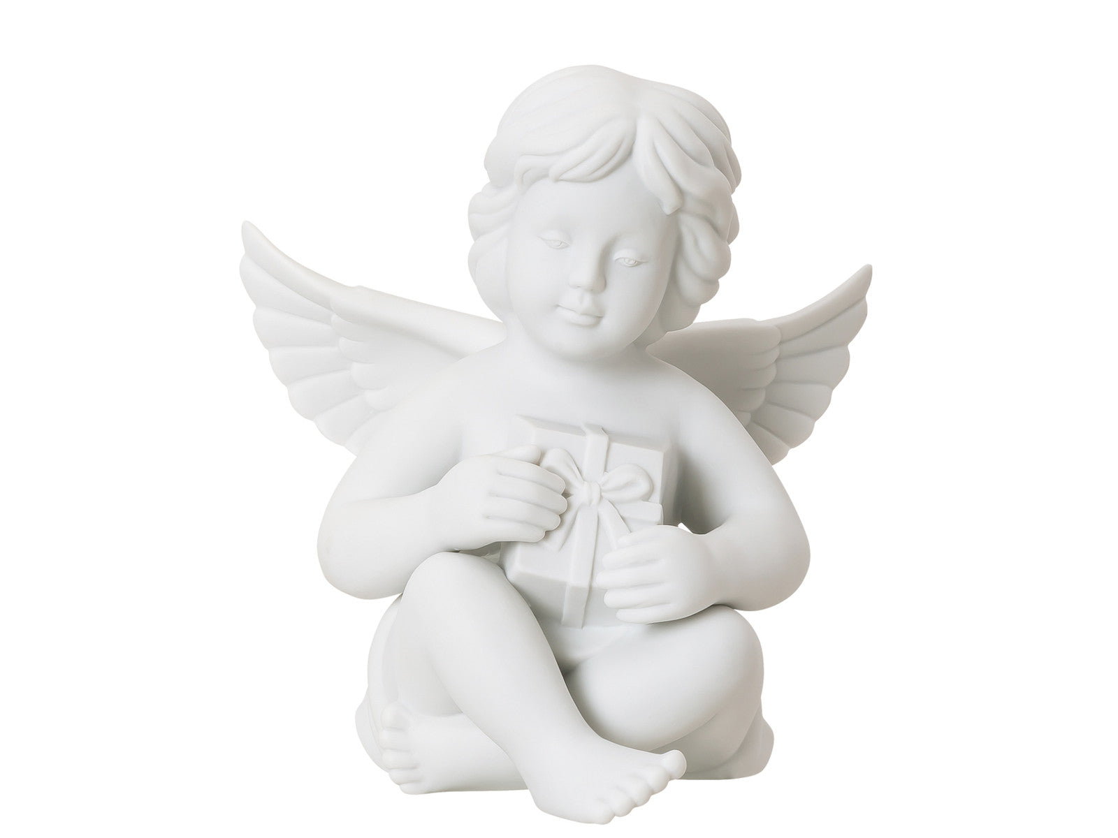 Rosenthal Engel gross Engel mit Geschenk Freisteller 1