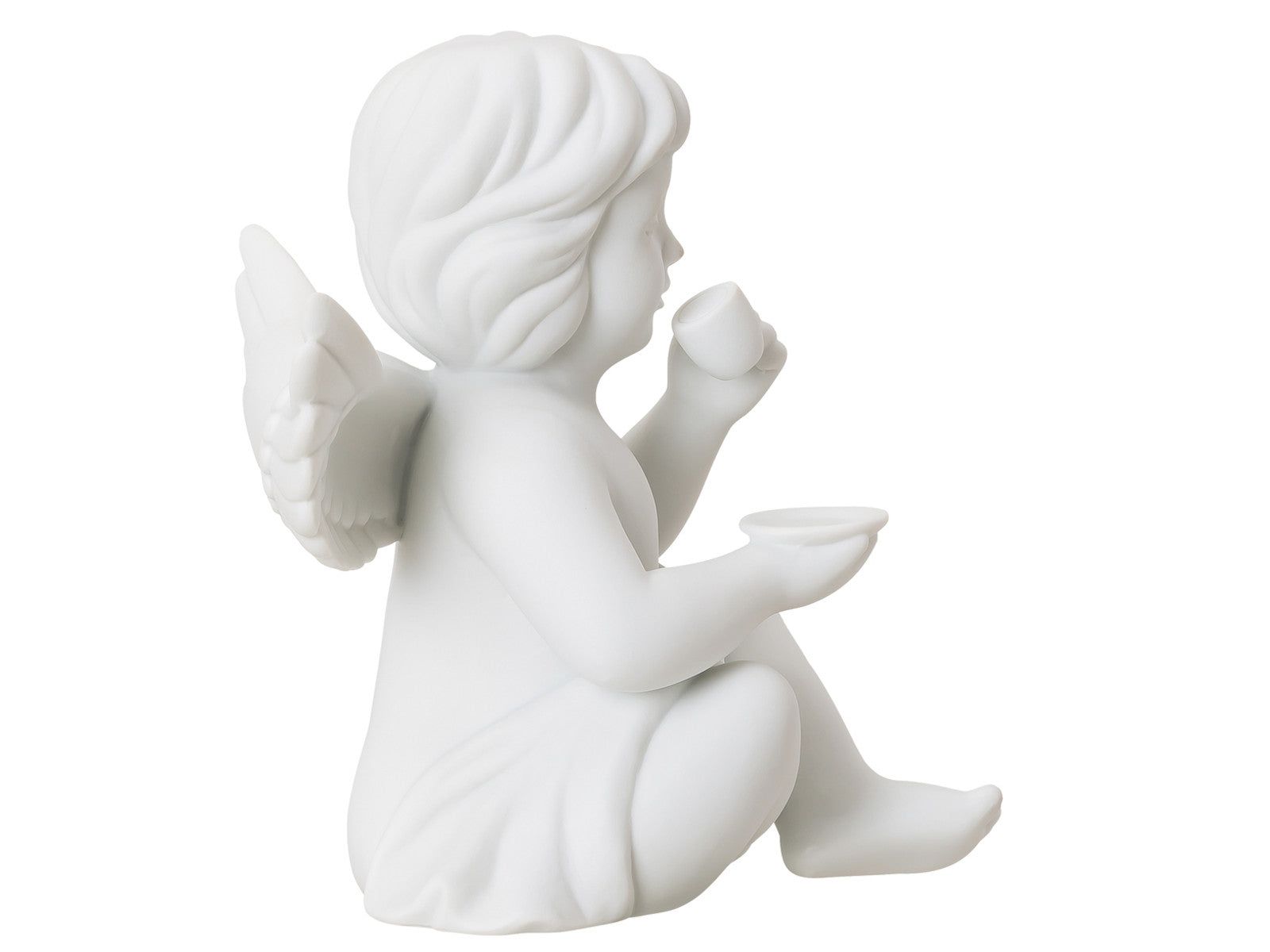 Rosenthal Engel gross Engel mit Kaffeetasse Freisteller 2