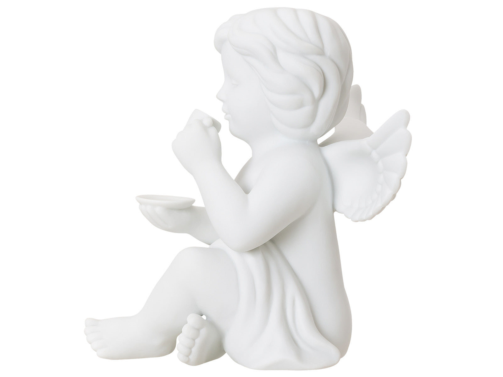 Rosenthal Engel gross Engel mit Kaffeetasse Freisteller 3