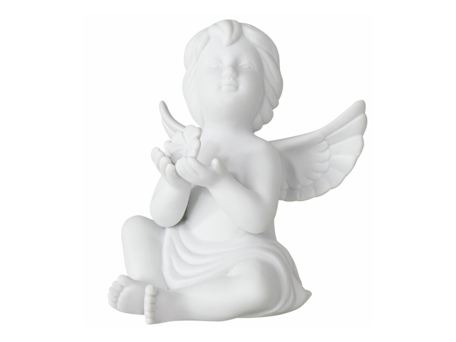 Rosenthal Engel groß Weiss matt Engel mit Glücksklee 15cm - Produktbild 2