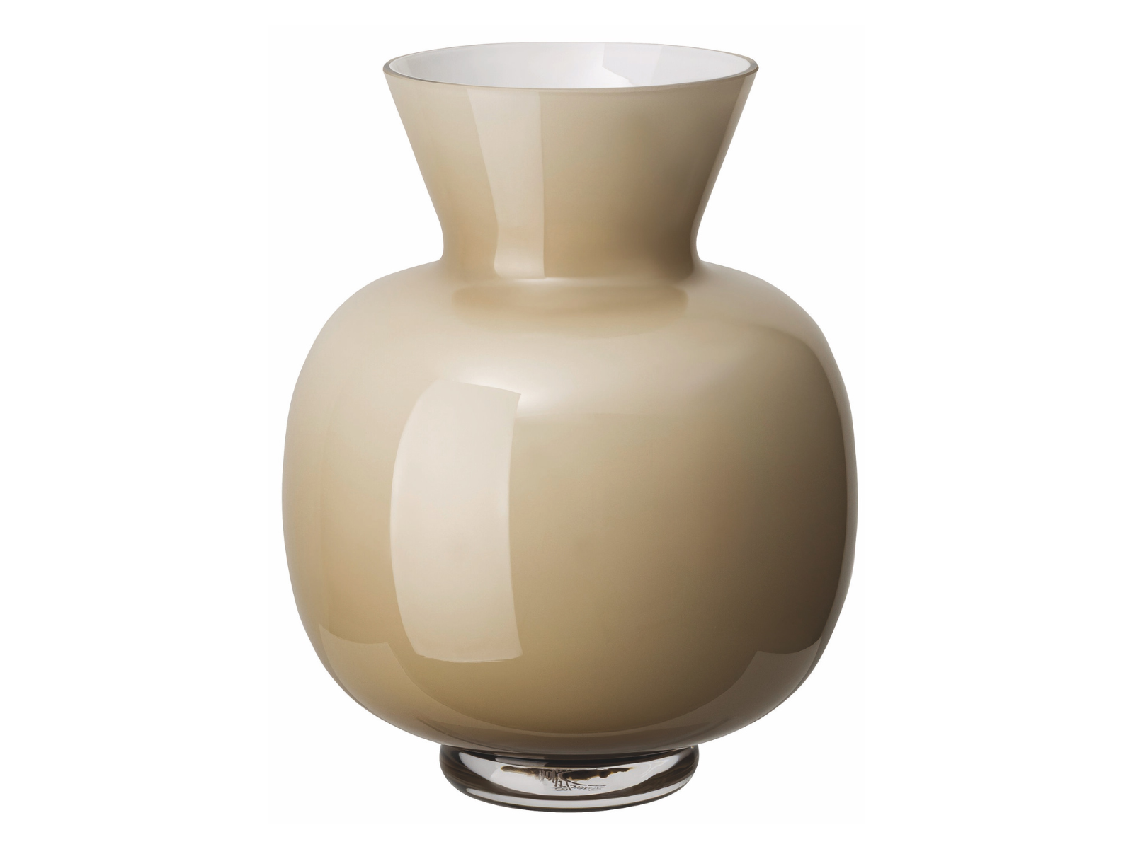 Rosenthal Anna Beige Glass Vase 24cm - Produktbild 1