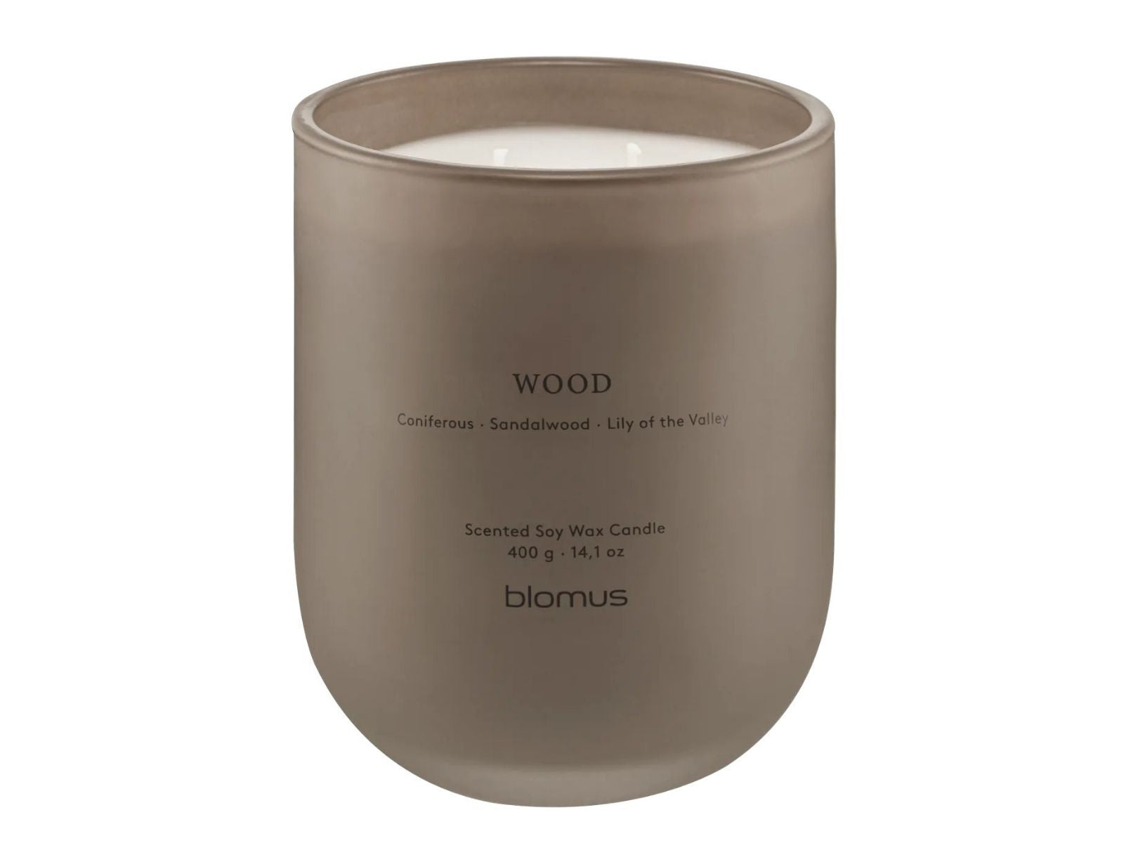 Blomus TUOKSU Duftkerze L Wood coffee 11cm Freisteller 1