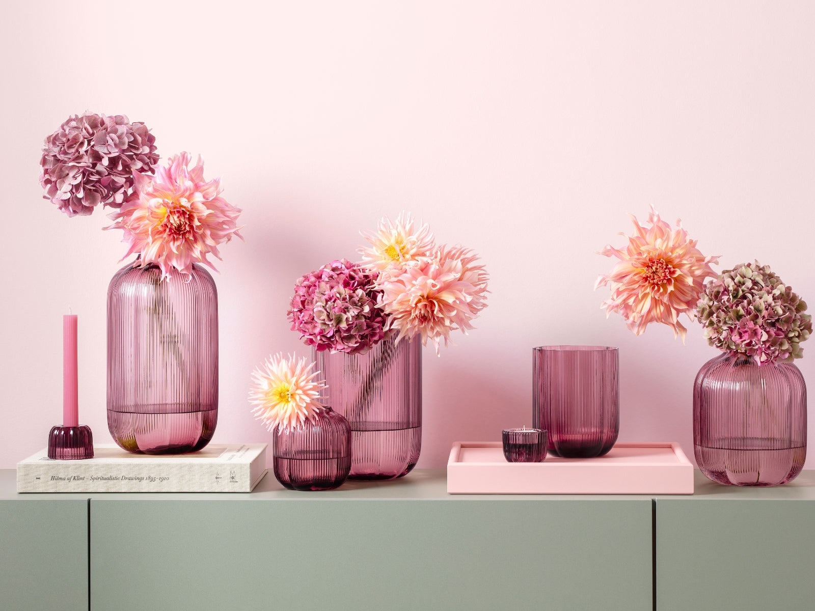 Villeroy & Boch Fleur cassis Kerzenständer 2 in 1 pink 14,5cm - Produktbild 3