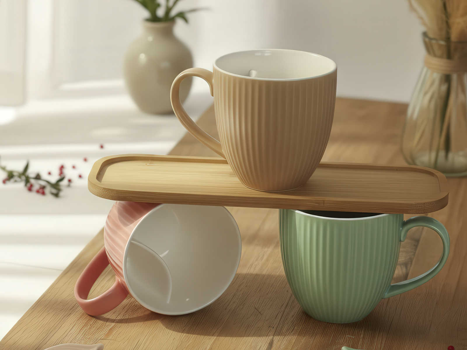 Cangoo Cup® Embossed Beige Teebecher 0,33l Lifestyle 7