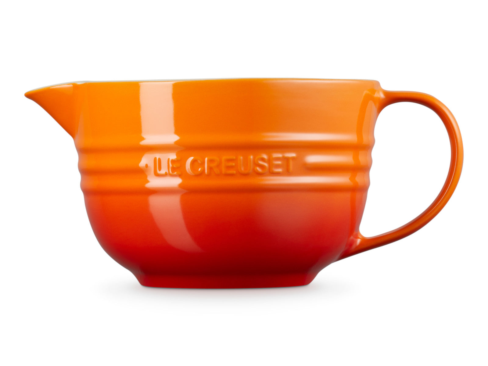 Le Creuset Rührschüssel mit Henkel ofenrot 2l Freisteller 2