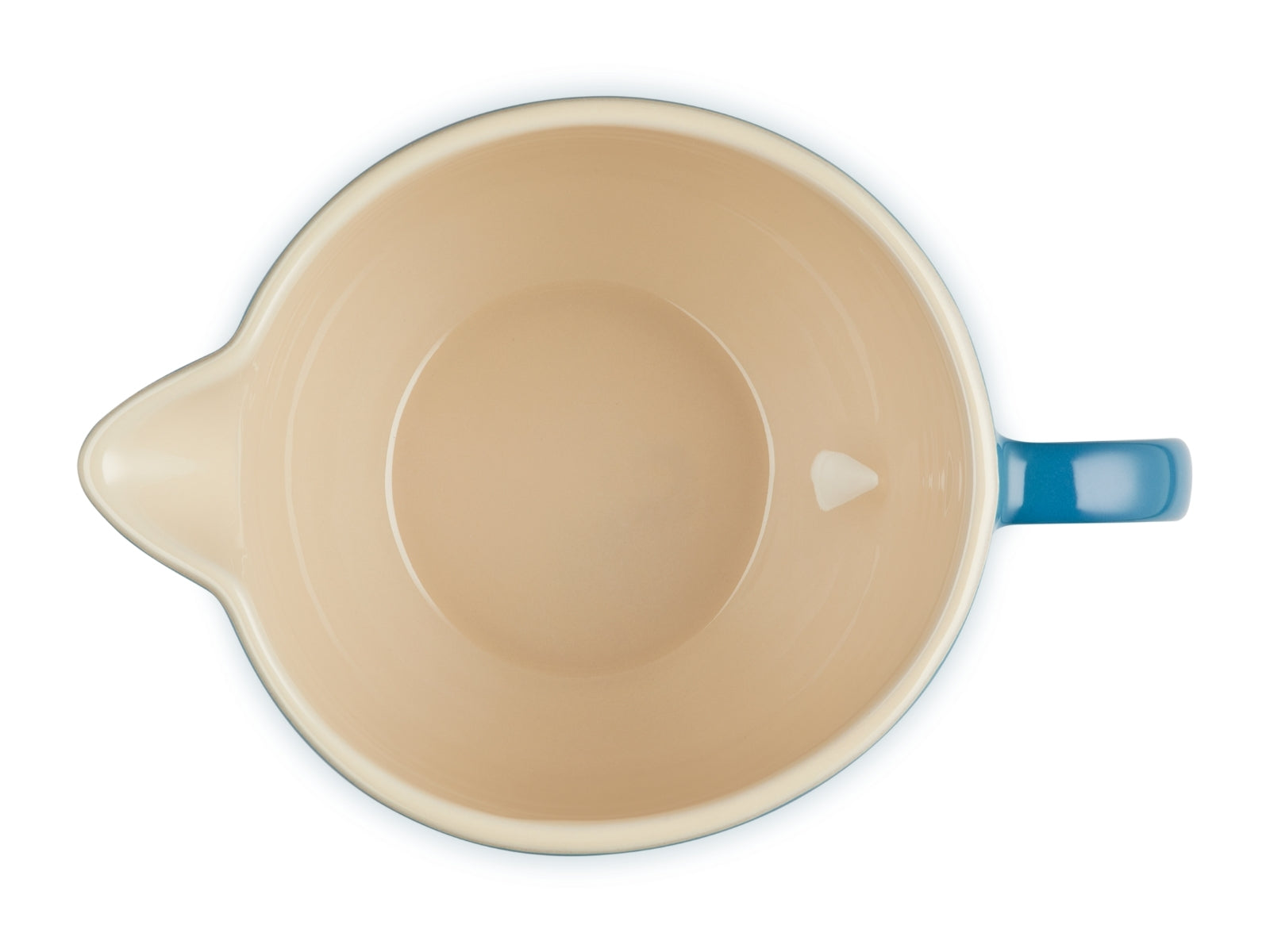 Le Creuset Rührschüssel mit Henkel deep teal 2l Freisteller 3