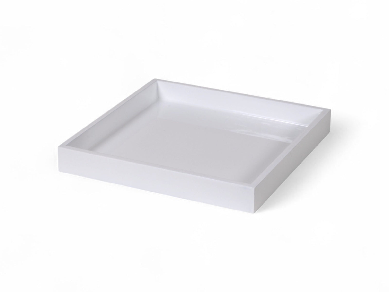 albert L. (punkt) Lacquer-Tablett weiß 20x20cm