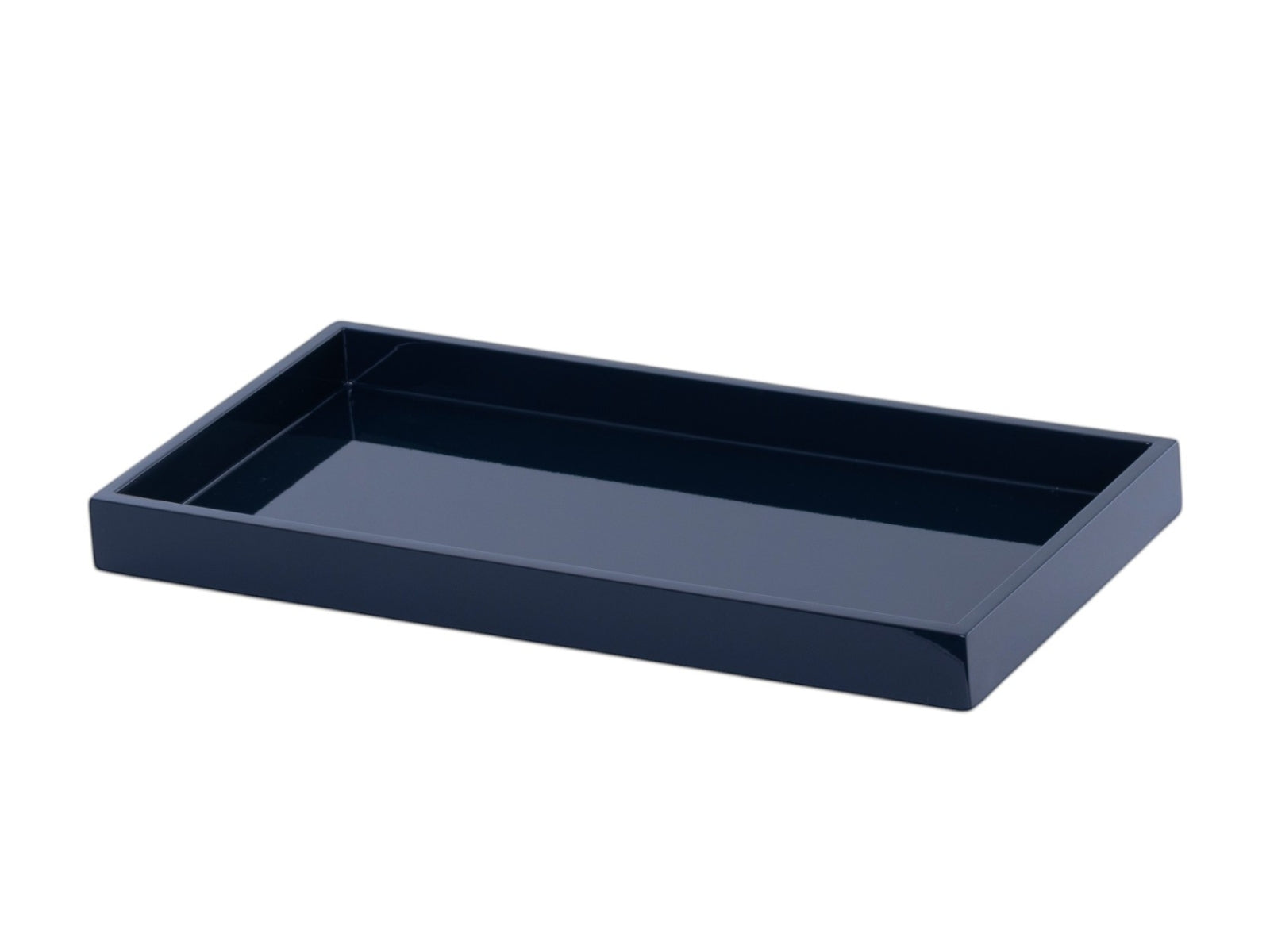 albert L. (punkt) Lacquer-Tablett stahlblau 30x15cm - Produktbild 1