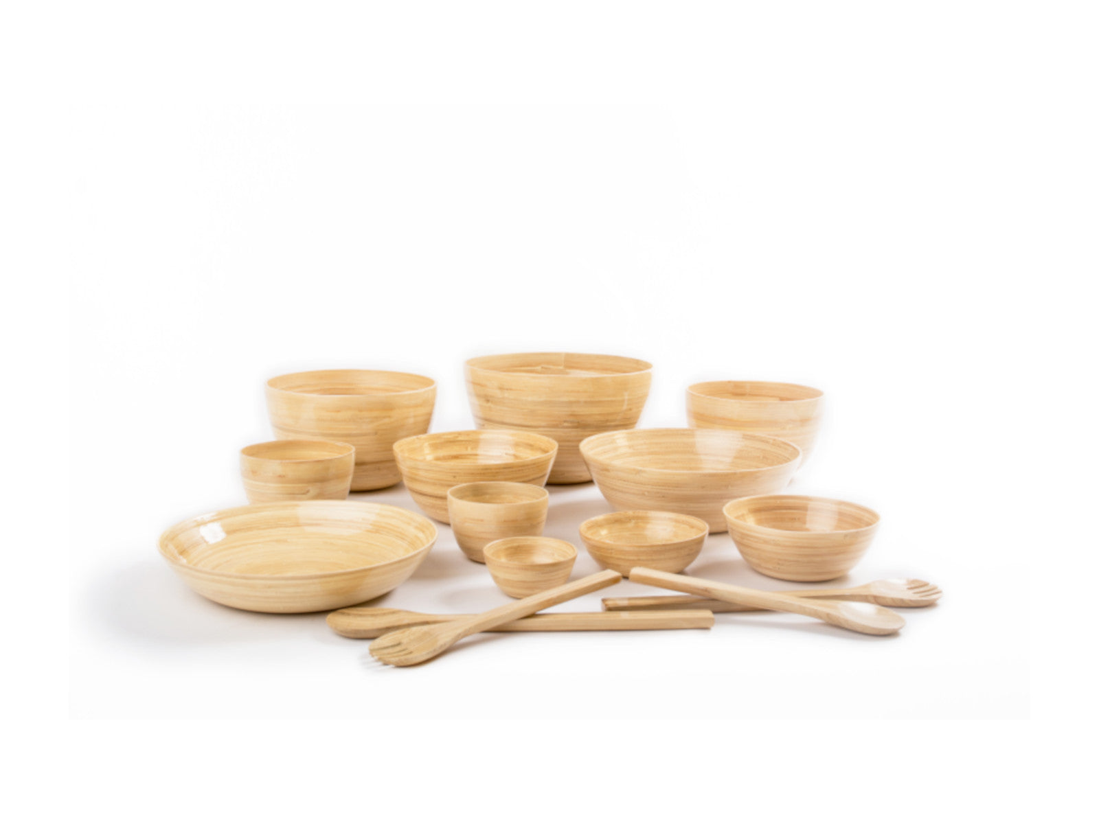 albert L. (punkt) Bambus-Schüssel flach natur 18 x 7 cm Lifestyle