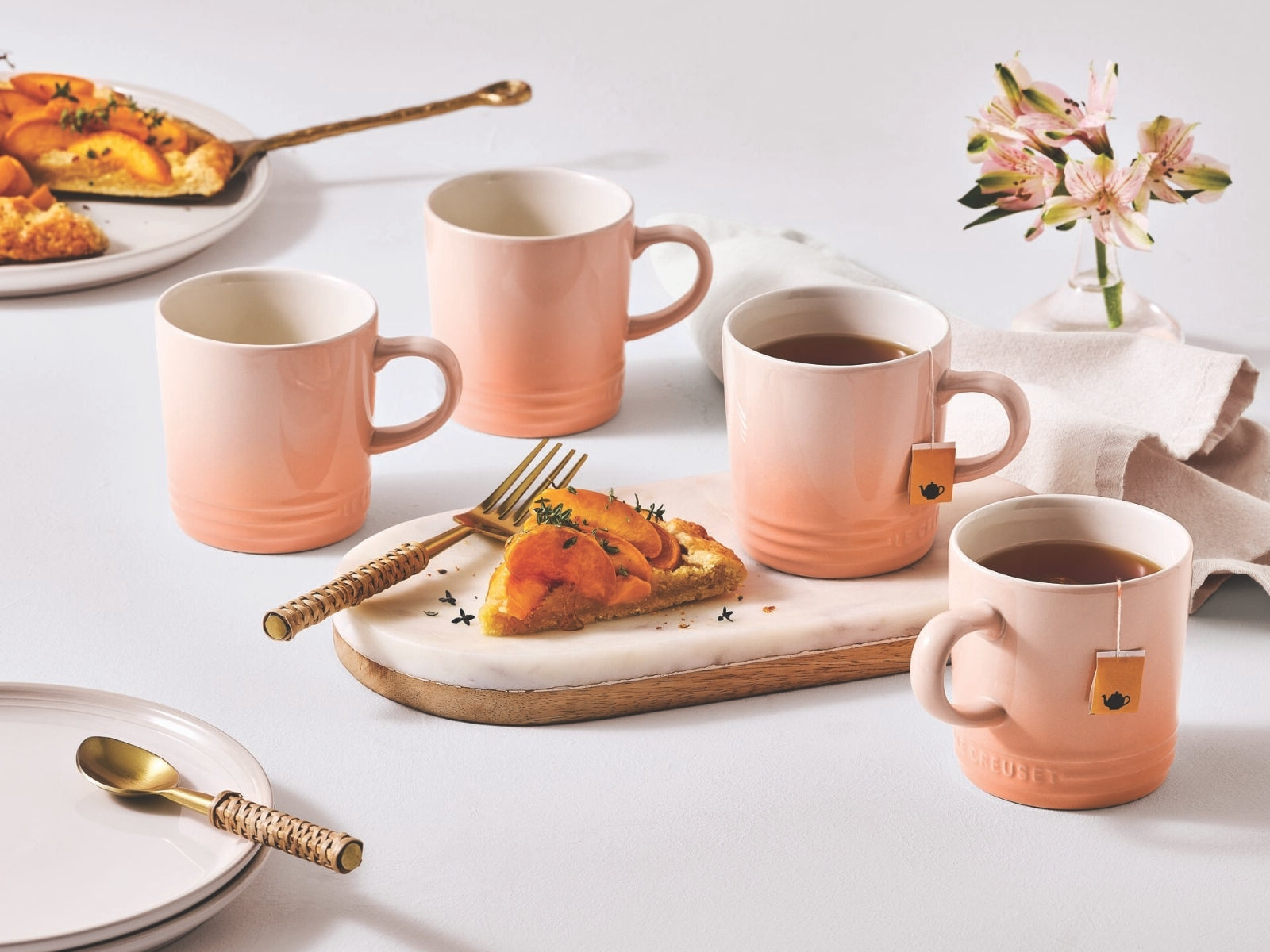 Le Creuset Becher mit Henkel pêche 0,35l - Produktbild 6