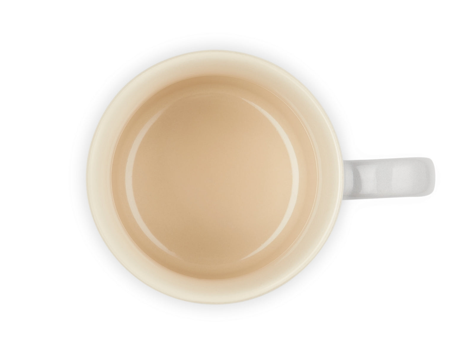 Le Creuset Becher mit Henkel perlgrau 0,2l Freisteller 4