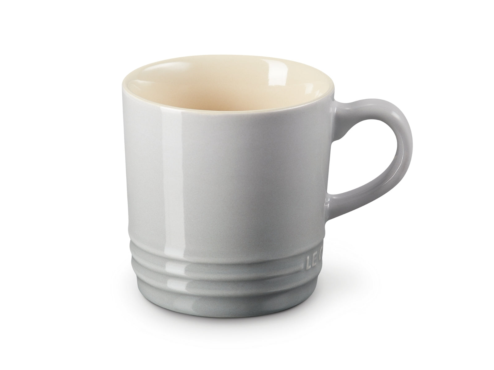 Le Creuset Becher mit Henkel perlgrau 0,1l Freisteller 1