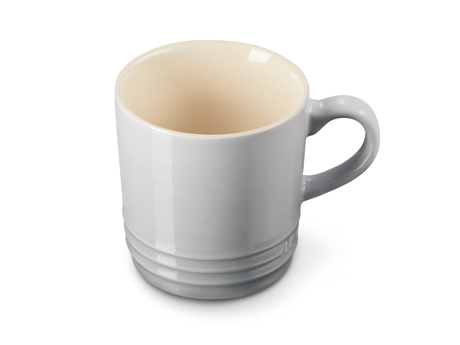 Le Creuset Becher mit Henkel perlgrau 0,1l Freisteller 3