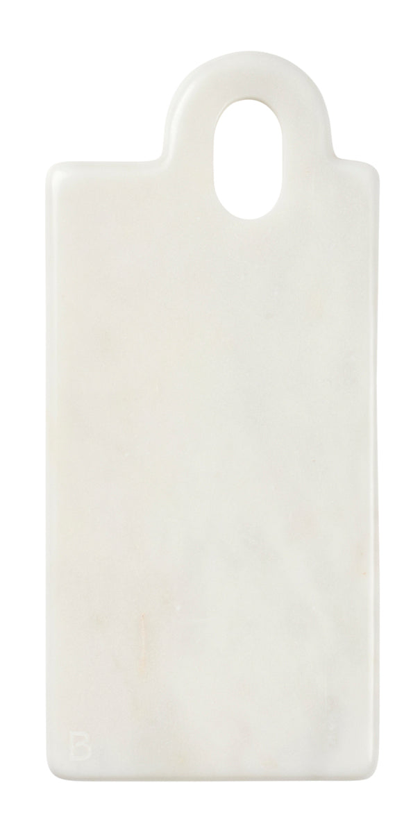 Broste Copenhagen Olina Schneidebrett white marmor 14x31cm Freisteller