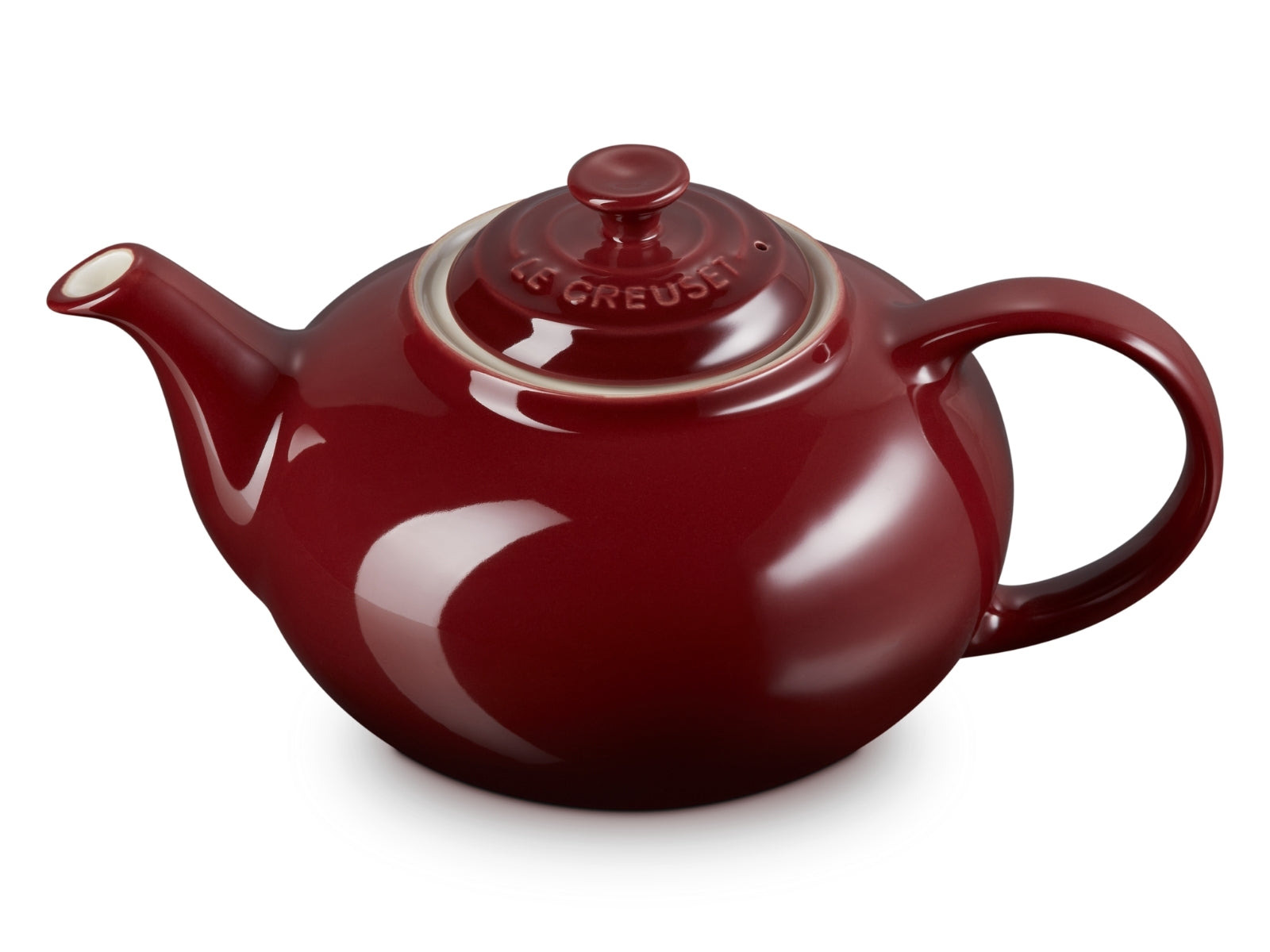 Le Creuset Kanne Klassik garnet 1,3l Freisteller 3