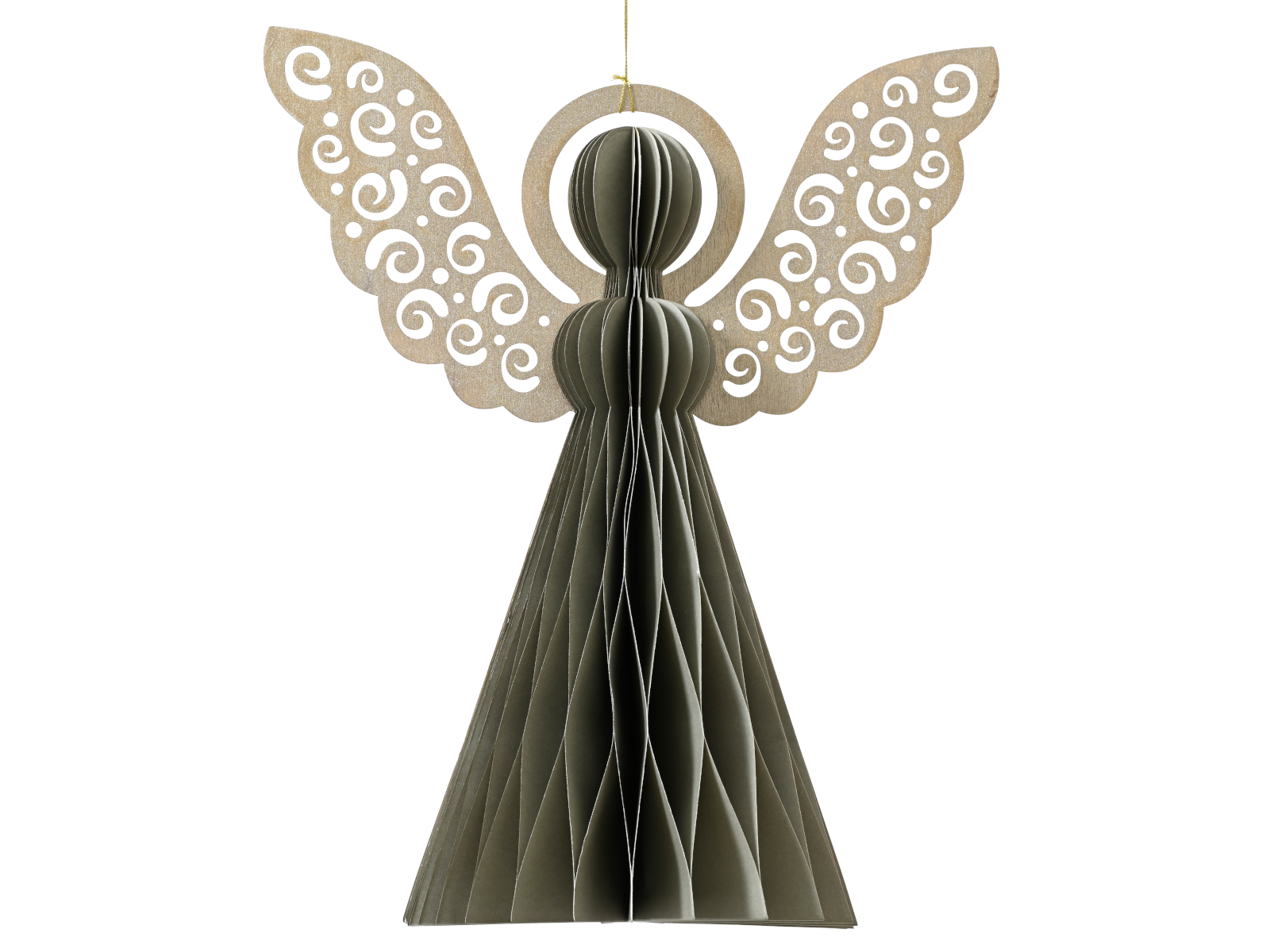 Decoris Engel grau 15cm