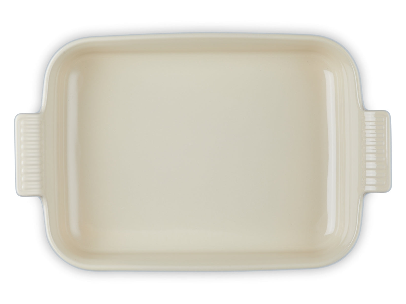 Le Creuset Auflaufform Tradition rechteckig perlgrau 32cm Freisteller 3