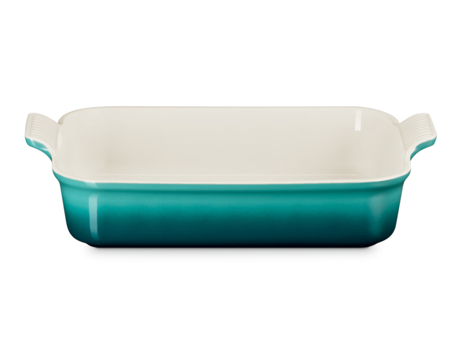 Le Creuset Backform Tradition rechteckig bleu riviera 23cm - Produktbild 1