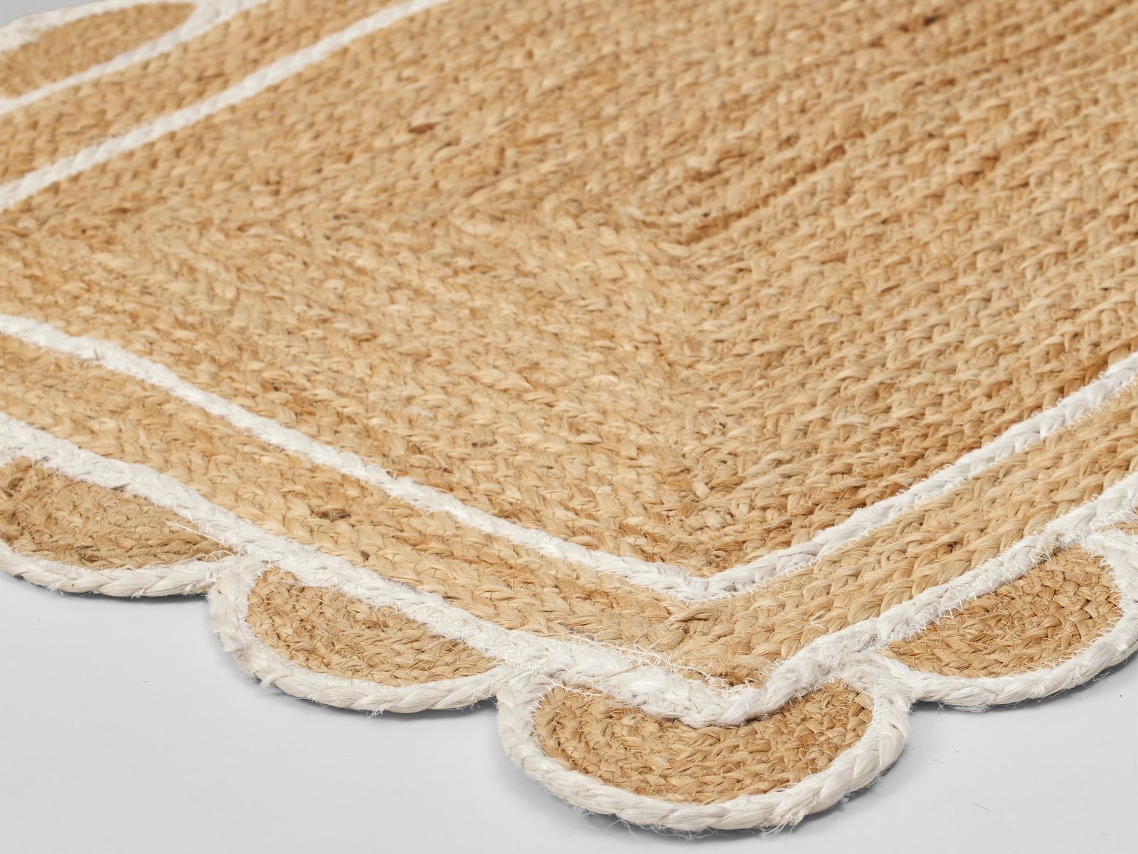 Broste Copenhagen Scallop Fußabtreter white/natural 60x90cm - Produktbild 2