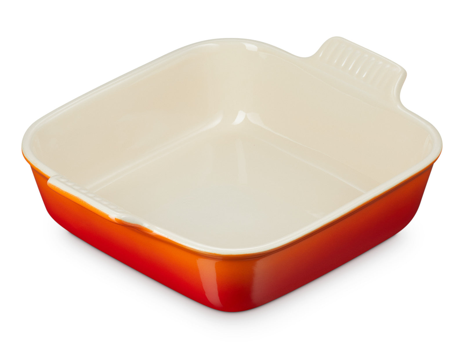 Le Creuset Auflaufform Tradition quadratisch ofenrot 23cm Freisteller 5