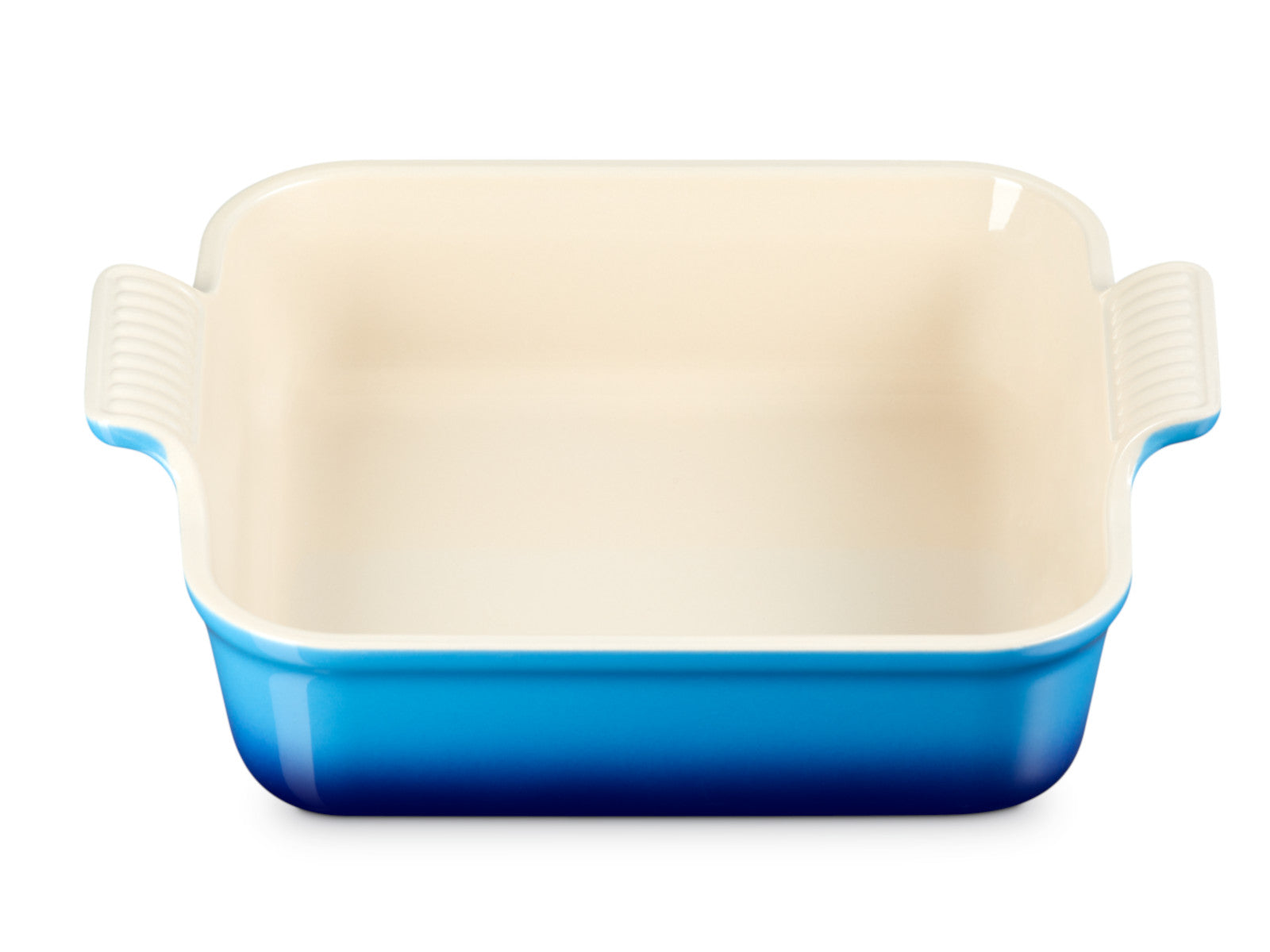 Le Creuset Auflaufform Tradition quadratisch azure 23cm Freisteller 5
