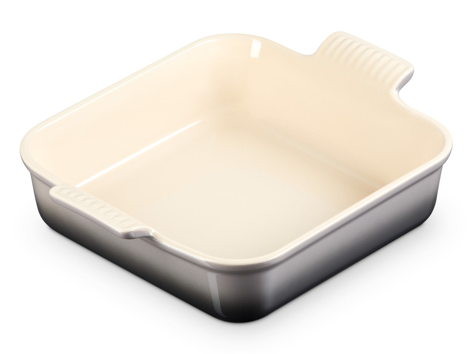 Le Creuset Auflaufform Tradition quadratisch flint 23cm Freisteller 4