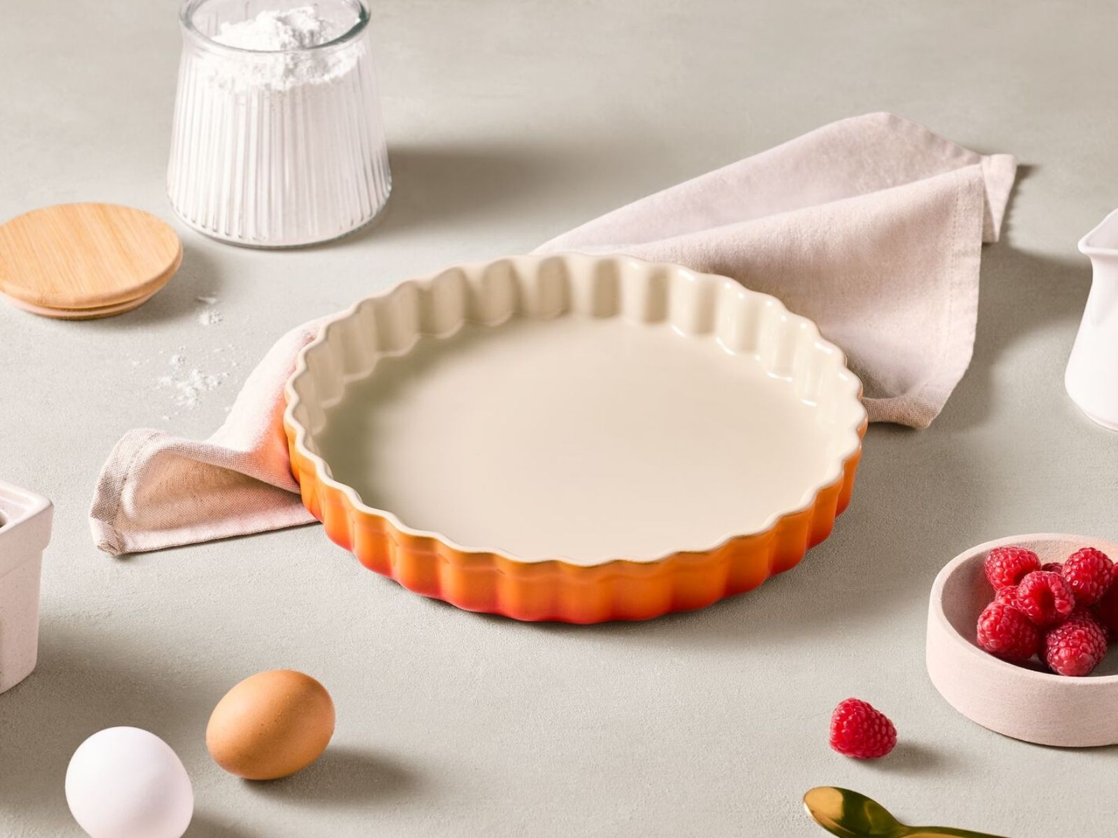 Le Creuset Tarteform Tradition kirschrot 24cm - Produktbild 5