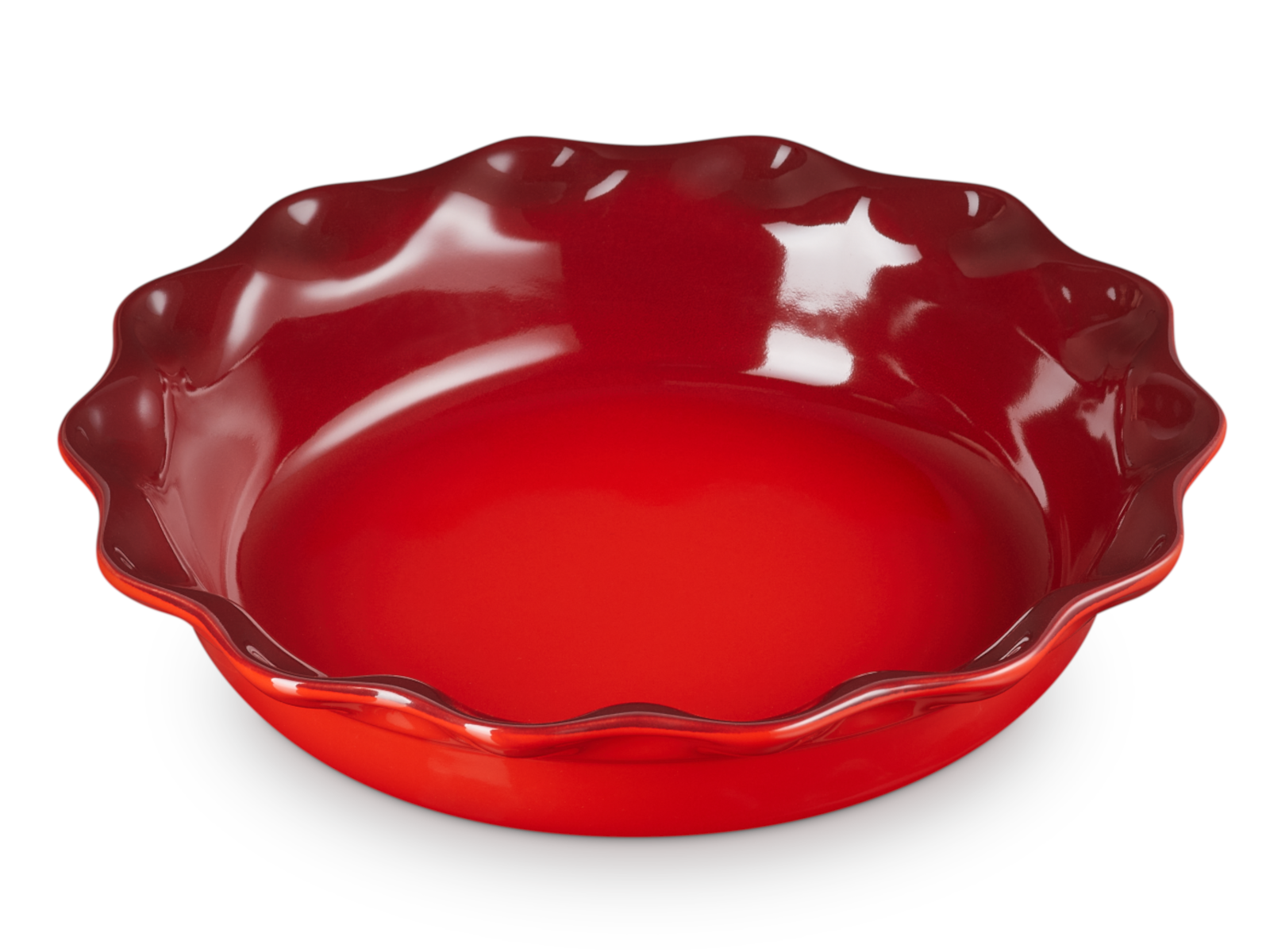 Le Creuset Pie-Form kirschrot 23cm Freisteller 1