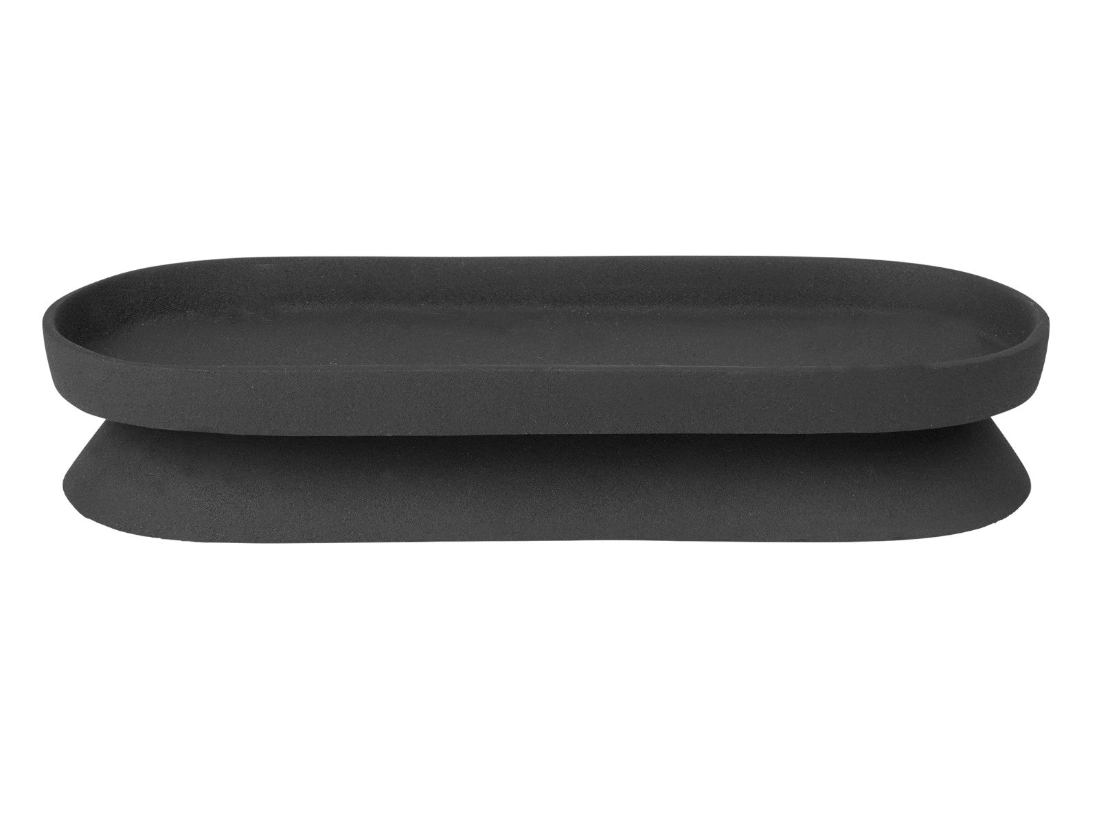 Broste Copenhagen Holger black Kerzenschale 31,5cm Freisteller