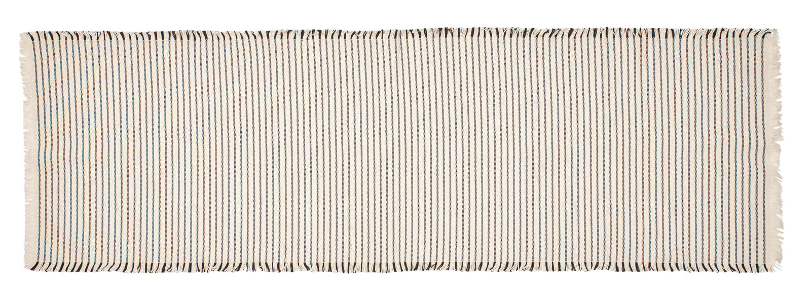 Broste Copenhagen Elouise Tischläufer off white/black 41,5x140cm Freisteller