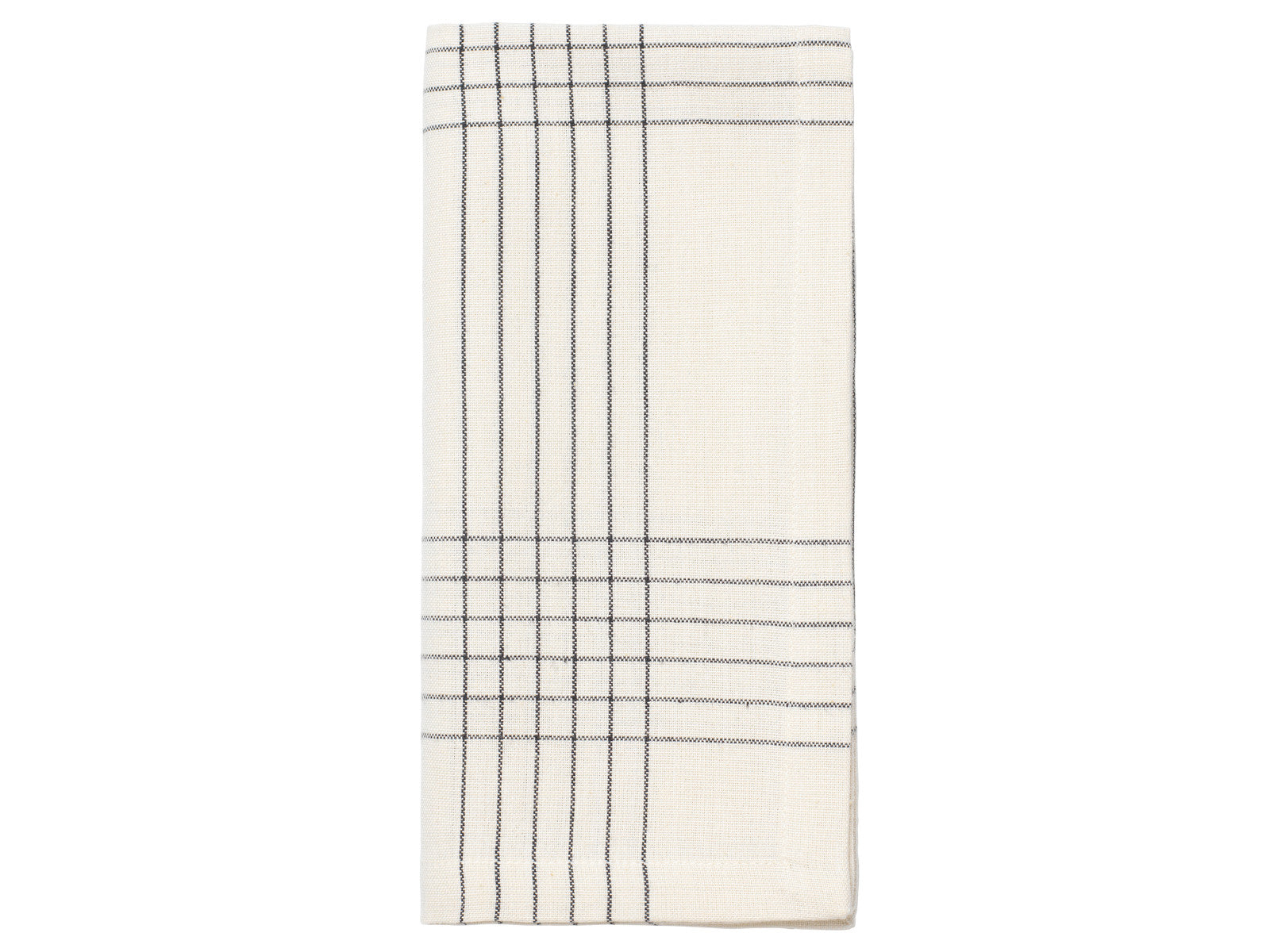 Broste Copenhagen Alice Serviette black/natural 45x45cm (1 Stück) Freisteller 2